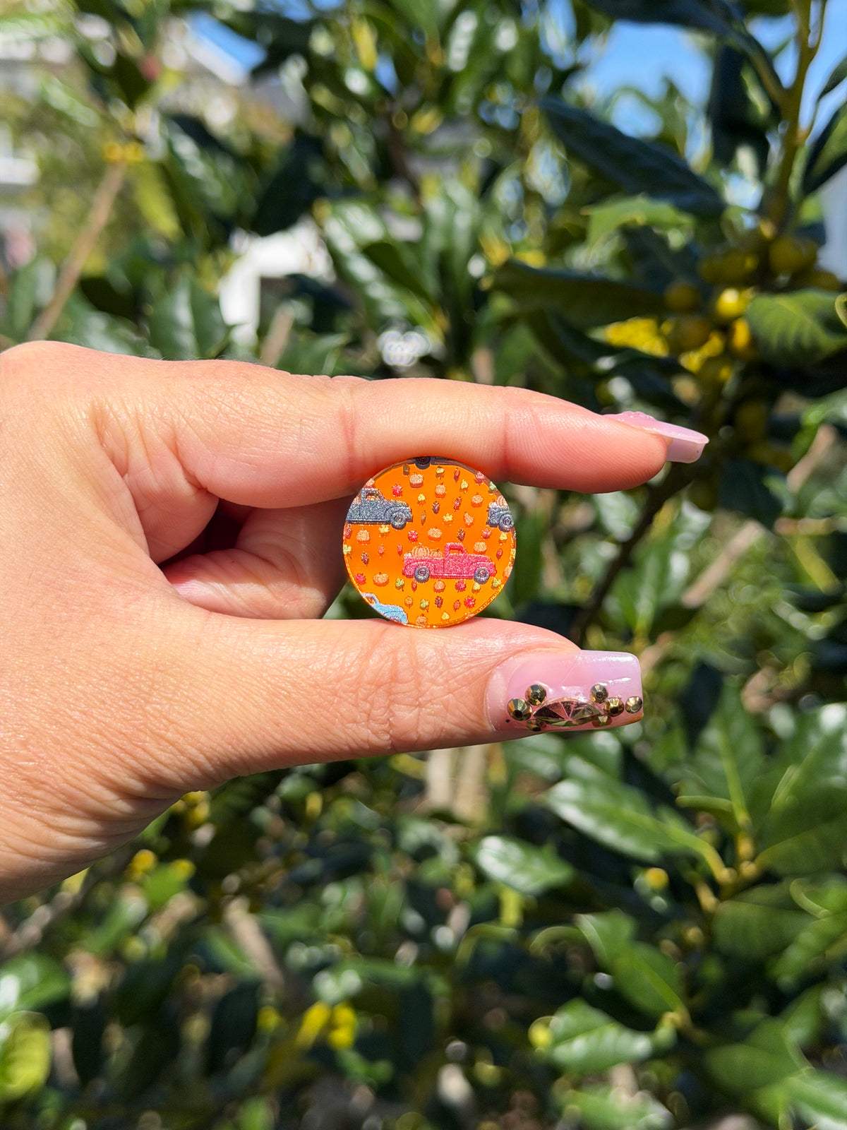 Fall Harvest Trucks; Orange Mirror Acrylics