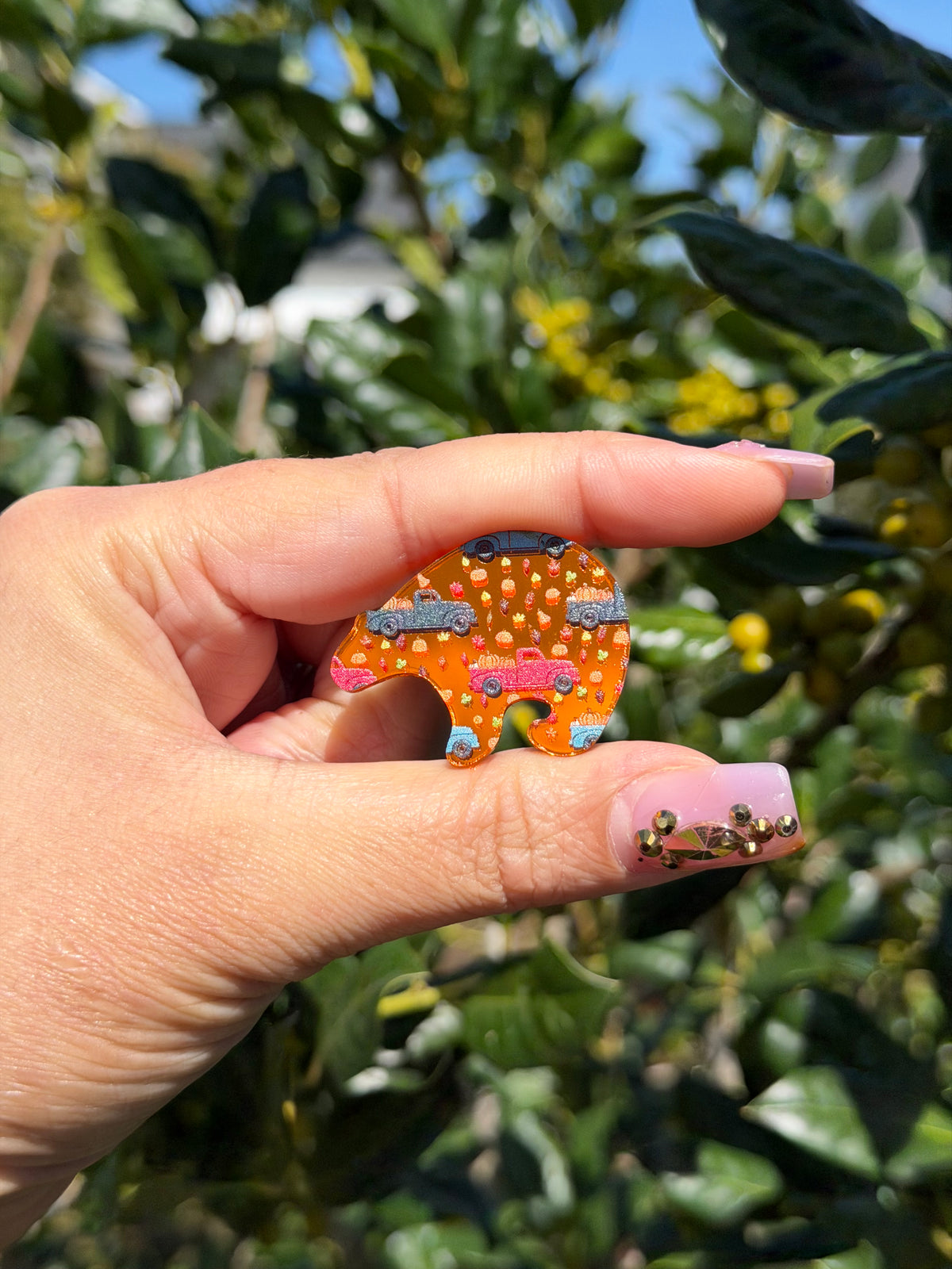 Fall Harvest Trucks; Orange Mirror Acrylics